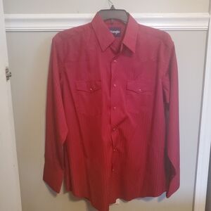 Wrangler Red Dress Shirt